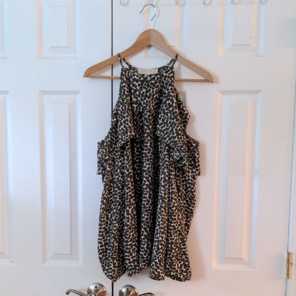 Michael Kors Black and White cold shoulder Blouse - Picture 2 of 8